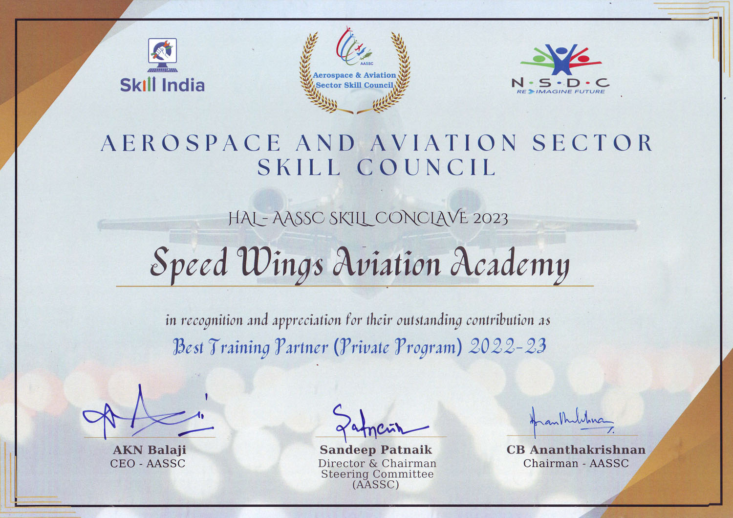 Accreditations from IATA SpeedWings